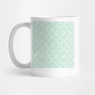 Geo Squares Mint Green Mug